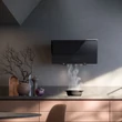 FALMEC VERSO EASY fali páraelszívó, 85 cm, fekete üveg (keringetés)