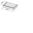 Falmec SHELF 60 cm polc modul, fekete
