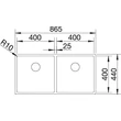 BLANCO CLARON 400/400-U InFino
