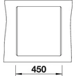 BLANCO DALAGO 45-F palaszürke exc., SZINTBE ÉPÍTÉS