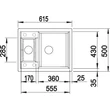 BLANCO METRA 6 palaszürke tartozék nélkül exc.