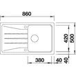 BLANCO SONA 5 S antracit exc.n.
