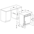 SMEG BEÉPÍTHETŐ MOSOGATÓGÉP, 60 cm, 14 teríték, 10+1 funkció, 7 hőmérséklet