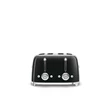 SMEG KENYÉRPIRÍTÓ, retro, 2x2 szeletes, fekete