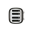 SMEG KENYÉRPIRÍTÓ, retro, 2x2 szeletes, fekete
