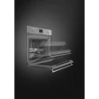 SMEG KOMBINÁLT GŐZSÜTŐ, Classica design, Galileo, 60 cm, ES LCD, inox