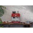 SMEG ŐRLŐVEL KOMBINÁLT ESPRESSO KÁVÉFŐZŐ, retro, piros