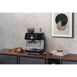 SMEG ŐRLŐVEL KOMBINÁLT ESPRESSO KÁVÉFŐZŐ, retro, fekete