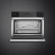 SMEG SOKKOLÓ HŰTŐ, Linea design, 45 cm, TFT, mélyfekete üveg