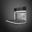 SMEG SOKKOLÓ HŰTŐ, Linea design, 45 cm, TFT, mélyfekete üveg
