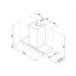 SMEG UNIVERSALE design beépíthető páraelszívó, 86 cm, inox, 3+1 sebesség, Auto-Vent2.0