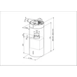 SMEG UNIVERSALE design hengeres sziget páraelszívó, 37 cm, inox