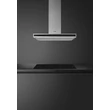 SMEG UNIVERSALE design T-shape sziget páraelszívó, 90 cm, inox + üveg
