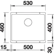 BLANCO SUBLINE 500-U antracit exc.n.
