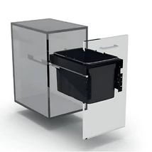 EKOTECH - Beépíthető hulladékgyűjtő FRONT 40 - 1x34 liter 