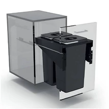 EKOTECH - Beépíthető hulladékgyűjtő FRONT 45 - 2x26 liter 