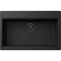 ELLECI - Gránit mosogatótálca Time 130 G40 Nero fekete tartozékokkal