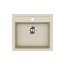 EVIDO Quadro 6 gránit mosogató, 562 x 510 mm, bézs