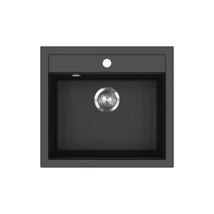 EVIDO Quadro 6 gránit mosogató, 562 x 510 mm, antracit