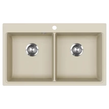 EVIDO Quadro 9 gránit mosogató, 860 x 510 mm, bézs
