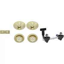 BLANCO lefolyó szett 2x3,5 InFino satin gold