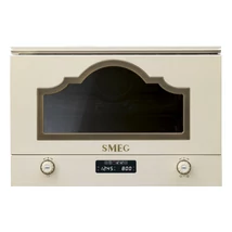 SMEG BEÉPÍTHETŐ MIKROHULLÁMÚ SÜTŐ, Cortina design, 22 liter, bézs