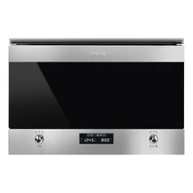 SMEG BEÉPÍTHETŐ MIKROHULLÁMÚ SÜTŐ, Classic design, 22 liter, inox