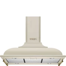 SMEG CORTINA design kürtős sziget páraelszívó, 90 cm, bézs