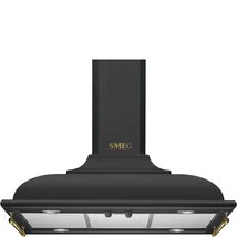 SMEG CORTINA design kürtős sziget páraelszívó, 90 cm, antracit