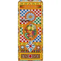 SMEG KOMBINÁLT HŰTŐ ÉS FAGYASZTÓ, retro, 60,1x150 cm, jobb oldali pántok, D&G Divina Cucina kollekció