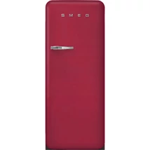 SMEG KOMBINÁLT HŰTŐ ÉS FAGYASZTÓ, retro, 60,1x150 cm, jobb oldali pántok, matt rubinpiros