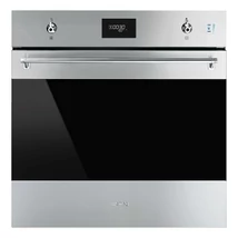 SMEG KOMBINÁLT PIROLITIKUS SÜTŐ, GŐZFUNKCIÓVAL, Classica design, Galileo, 60 cm, CS LCD, inox