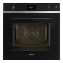 SMEG KOMBINÁLT SÜTŐ, GŐZFUNKCIÓVAL, Selezione design, Galileo, 60 cm, CS LCD, fekete üveg