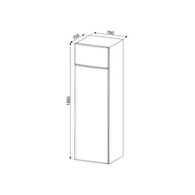 SMEG SZABADONÁLLÓ HŰTŐ ÉS FAGYASZTÓ, 76x186 cm, jobb oldali pántok, inox