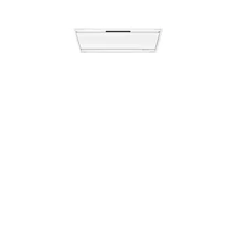 SMEG UNIVERSALE design mennyezeti páraelszívó, 90 cm, matt fehér, 2 LED csík