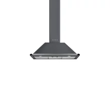 SMEG VICTORIA design kürtős fali páraelszívó, 90 cm, palaszürke