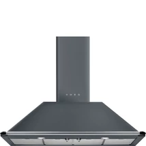 SMEG VICTORIA design kürtős fali páraelszívó, 110 cm, palaszürke