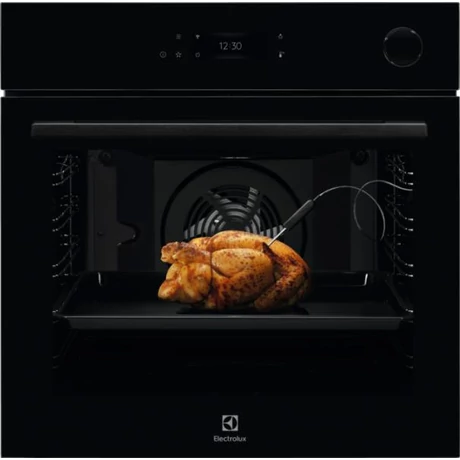 Electrolux EOC8P39WZ SteamCrisp beépíthető gőzsütő, WIFI, maghőmérő, pirolitikus tisztítás, beprogramozott receptek, LCD kijelző Electrolux EOC8P39WZ SteamCrisp beépíthető gőzsütő, WIFI, maghőmérő, pirolitikus tisztítás, beprogramozott receptek, LCD kijelző