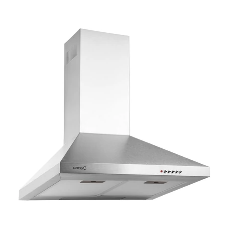 Cata V-500 inox színű fali páraelszívó szélessége 50 cm