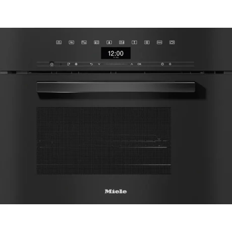Miele DGM 7440 beépíthető gőzpároló mikrohullámú üzemmóddal, obszidiánfekete_Modernkonyha