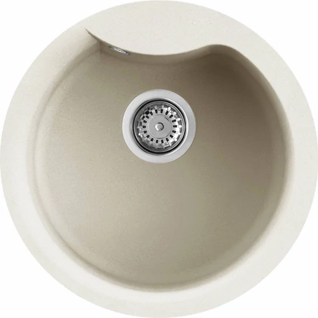 ELLECI - Gránit mosogatótálca Ego ROUND G62 Bianco Antico
