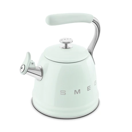 SMEG VÍZFORRALÓ TEÁSKANNA, retro, síppal, világoszöld