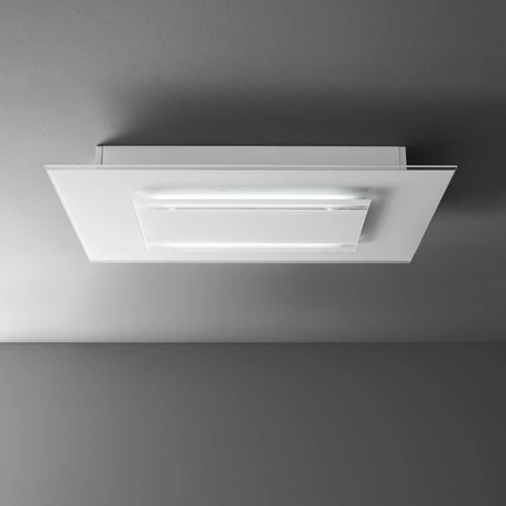 FALMEC AURA mennyezeti páraelszívó, 120 cm, fehér üveg
