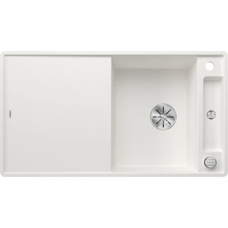 BLANCO AXIA III 5S-F fehér üveg tart., SZINTBE ÉPÍTÉS