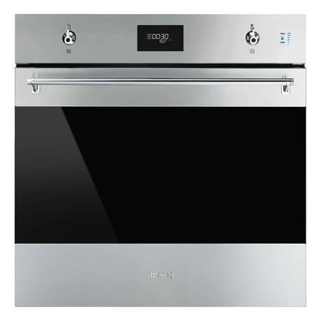 SMEG KOMBINÁLT SÜTŐ, GŐZFUNKCIÓVAL, Classica design, Galileo, 60 cm, CS LCD, inox