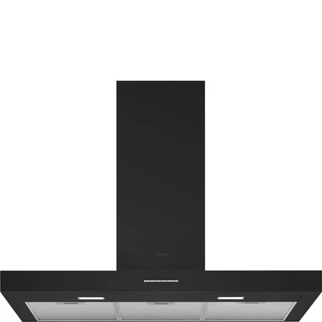SMEG UNIVERSALE design T-shape fali páraelszívó, 90 cm, matt fekete