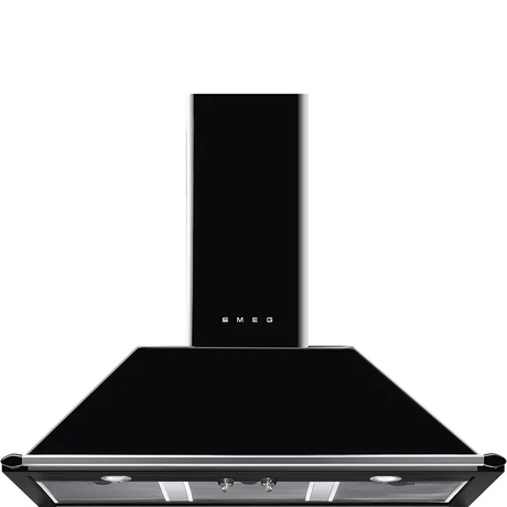SMEG VICTORIA design kürtős fali páraelszívó, 100 cm, fekete