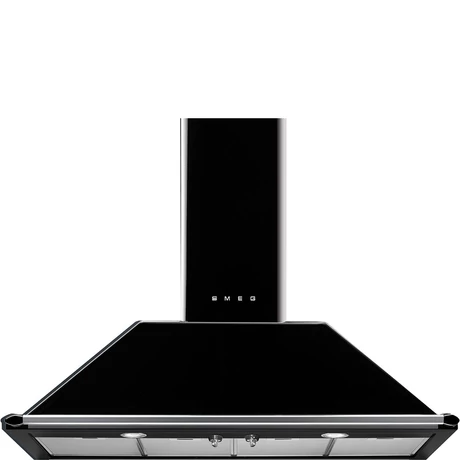 SMEG VICTORIA design kürtős fali páraelszívó, 110 cm, fekete